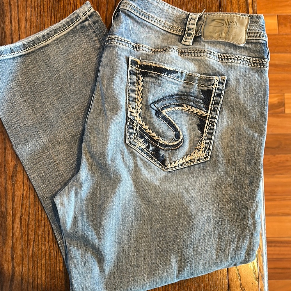 Silver Jeans Women's Cropped Capri Jeans - Light Blue
